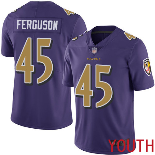 Baltimore Ravens Limited Purple Youth Jaylon Ferguson Jersey NFL Football 45 Rush Vapor Untouchable